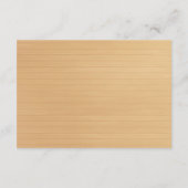 Rustikales Holz Rote Flora Mason Jar Sicherheitsma Begleitkarte (Rückseite)