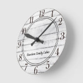 Rustikales Holz Runde Wanduhr (Winkel)