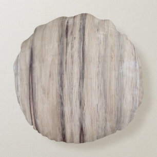 Rustikales Holz Rundes Kissen