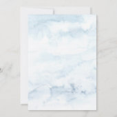 Rustikales Holz, Saitenleuchten, Aquarellbäume Einladung (Rückseite)