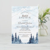 Rustikales Holz, Saitenleuchten, Aquarellfarben Einladung (Stehend Vorderseite)