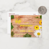 Rustikales Holz Save the Date strukturiert Mitteilungskarte (Vorderseite/Rückseite Beispiel)