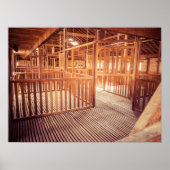 Rustikales Holz - Schale Innenbereich Poster (Vorne)