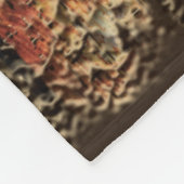 Rustikales Holz sieht Personalisierten Mann Höhle  Fleecedecke (Ecke)