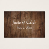 Rustikales Holz & Skriptaufsatz RSVP Online Beilag (Rückseite)