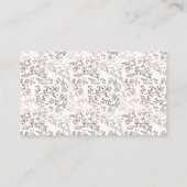 Rustikales Holz Slice Kupfer Foil Duft Geschenk Re Begleitkarte (Rückseite)