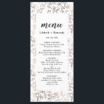 Rustikales Holz Slice Kupfer Foil Herbst Abendesse Menükarte<br><div class="desc">Rustikales Holz Slice Kupfer Foil Herbst Hochzeit im Herbst Design mit handgezogenen Holzschnitt, Zweige, Blätter, Zweige, und Beeren. Ein schicke und trendige Land Suchen Sie nach einer Herbsthochzeit oder einer beliebigen Jahreszeit, der inspirierten Natur, perfekt für eine Scheune Hochzeitsfeier, oder Berg-Retreat. Mit Kupferbronze-Imitat-Folieneffekt und einem modernen trendigen Schriftart mit Pinsel-Script-Schrift...</div>