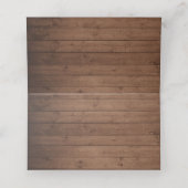 Rustikales Holz Sonnenblumen Lichter Lace Mason Ja Platzkarte (Innenseite Aufgefaltet)