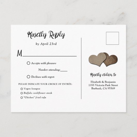 Rustikales Holz Sonnenblumen UAWG Postkarte Auswah (Rückseite)