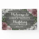 Rustikales Holz Spitze Hochzeit Blumenrosa graue K