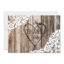 Rustikales Holz Spitzen und Herz Etching Vielen Da