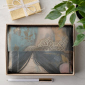 Rustikales Holz, Spitzen, Weibchen, Blume Decoupag Seidenpapier (Geschenk)