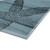 Rustikales Holz Starfish Custom Family Beach House Schneidebrett (Ecke)