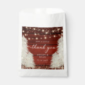 Rustikales Holz-String Lichter Bäume Hochzeit Viel Geschenktütchen (Vorderseite)