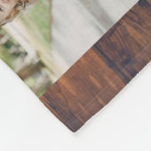 Rustikales Holz String Lights 8 Foto Happy Holiday Fleecedecke (Ecke)