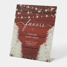 Rustikales Holz | String Lights | Baumbestände Gas Sockelschild