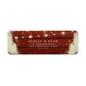 Rustikales Holz | String Lights | Baumhochzeit (Vorne)