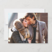 Rustikales Holz | String Lights | FOTO UAWG RSVP Karte (Rückseite)