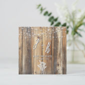 Rustikales Holz String Lights Mason Jar Speichern (Stehend Vorderseite)