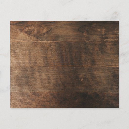 Rustikales Holz String Lights Pinselschrift Weddin (Rückseite)