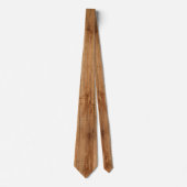 Rustikales Holz Tone Simple Tan Neck Tie Krawatte (Vorderseite)