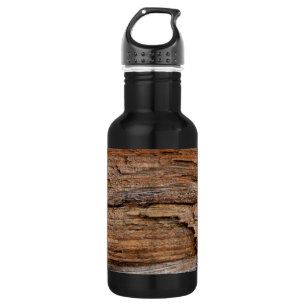 Rustikales Holz Trinkflasche
