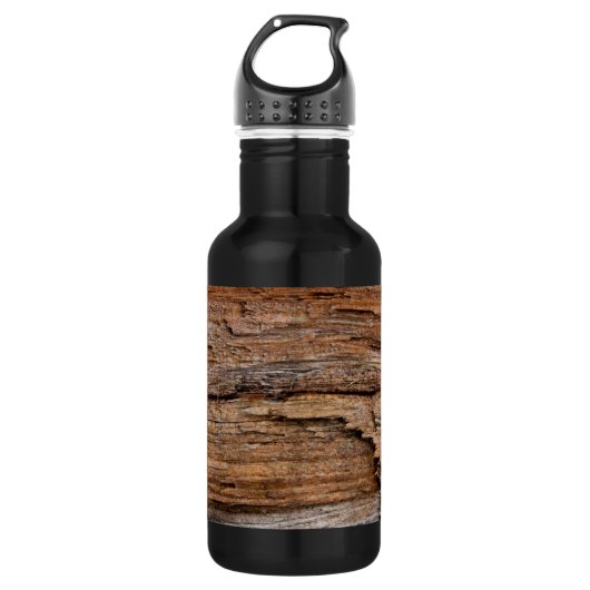Rustikales Holz Trinkflasche (Vorderseite)