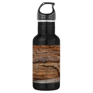 Rustikales Holz Trinkflasche