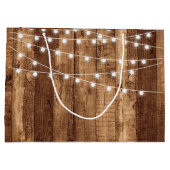 Rustikales Holz-u. feenhafte Licht-alles- Gute zum Große Geschenktüte (Rückseite)