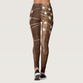 Rustikales Holz-u. feenhafte Licht-Frauen Leggings (Rückseite)
