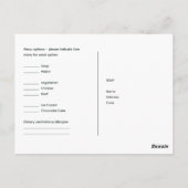 Rustikales Holz UAWG MENU QR CODE Spitzen Budget Postkarte (Rückseite)