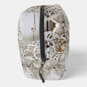 Rustikales Holz und antike Spitze Waschbeutel (Rechts)