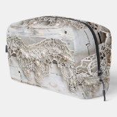 Rustikales Holz und antike Spitze Waschbeutel (Rechte Ecke)