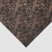 Rustikales Holz und Blütenlace Lacy Lingerie Dusch Seidenpapier (Ausschnitt)