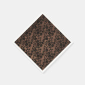 Rustikales Holz und Blütenlace Lacy Lingerie Dusch Serviette (Ecke)