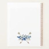 Rustikales Holz und Bohemische Aquarellpfeifen Planer (Rückseite)