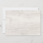 Rustikales Holz und Eukalyptus Botanisches Brautpa Einladung (Rückseite)