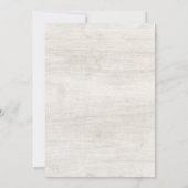 Rustikales Holz und Eukalyptus Leaf Botanische Hoc Einladung (Rückseite)