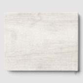 Rustikales Holz und Eukalyptus Leaf Botanische Hoc Gästebuch (Rückseite)