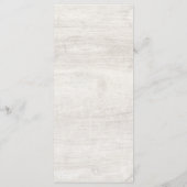 Rustikales Holz und Eukalyptus Leaf Botanische Hoc Programm (Rückseite)