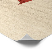 Rustikales Holz und Eukalyptus Letter D Poster Pri (Ecke)