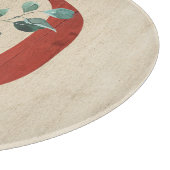 Rustikales Holz und Eukalyptus Letter D Schneidebrett (Ecke)