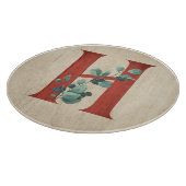 Rustikales Holz und Eukalyptus Letter H Cutting Bo Schneidebrett (Ecke)