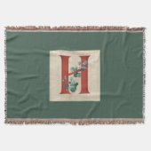 Rustikales Holz und Eukalyptus Letter H Decke (Vorderseite)