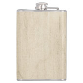 Rustikales Holz und Eukalyptus Letter M Flachmann (Rückseite)