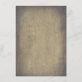 Rustikales Holz und Grüne Hochzeitsinformationen Begleitkarte (Rückseite)