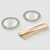 Rustikales Holz- und Ivy-Hochzeitsprogramm Fächer (Non-assembled)