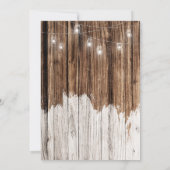 Rustikales Holz und Lanterns-Brautparty (Rückseite)