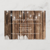 Rustikales Holz und Laternen Begleitkarte (Vorderseite)