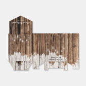 Rustikales Holz und Laternen Geschenkschachtel (Ungefaltet)